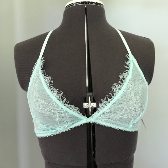 Free People Other - NWT's mint aqua FREE PEOPLE lace BRAlette M